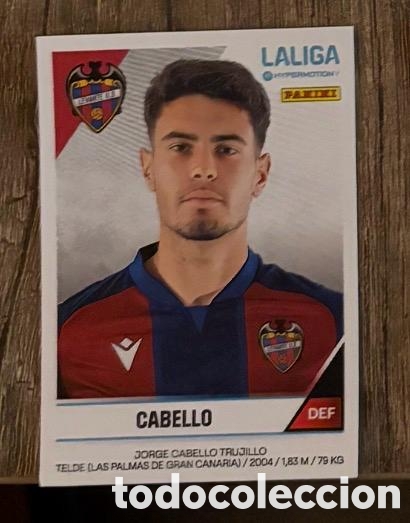 Coleccionismo cromos antiguos: Cabello Levante LaLiga Hypermotion 2024 2025