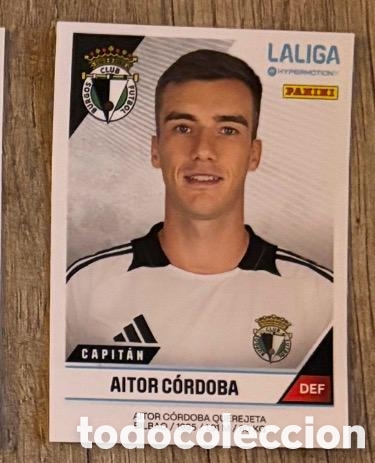 Coleccionismo cromos antiguos: Aitor C&oacute;rdoba Burgos LaLiga Hypermotion 2024 2025