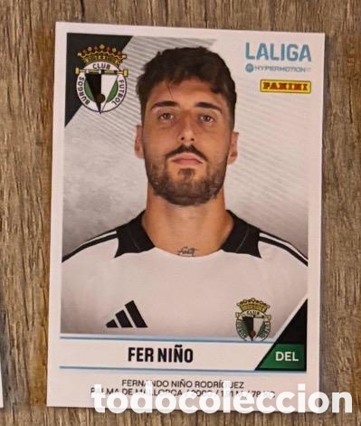 Coleccionismo cromos antiguos: Fer ni&ntilde;o Burgos LaLiga Hypermotion 2024 2025