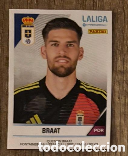 Coleccionismo cromos antiguos: Braat Oviedo LaLiga Hypermotion 2024 2025