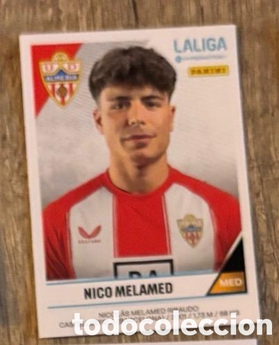 Coleccionismo cromos antiguos: Nico Melamed Almer&iacute;a LaLiga Hypermotion 2024 2025