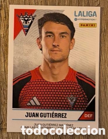Coleccionismo cromos antiguos: Juan Guti&eacute;rrez Mirandes LaLiga Hypermotion 2024 2025