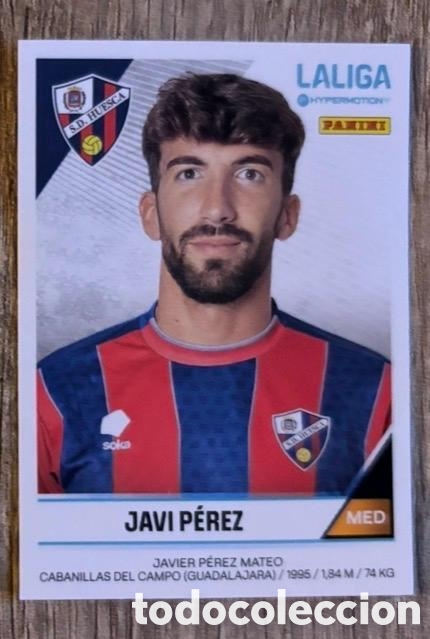 Coleccionismo cromos antiguos: Javi P&eacute;rez Huesca LaLiga Hypermotion 2024 2025