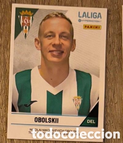 Coleccionismo cromos antiguos: Obolskii C&oacute;rdoba LaLiga Hypermotion 2024 2025