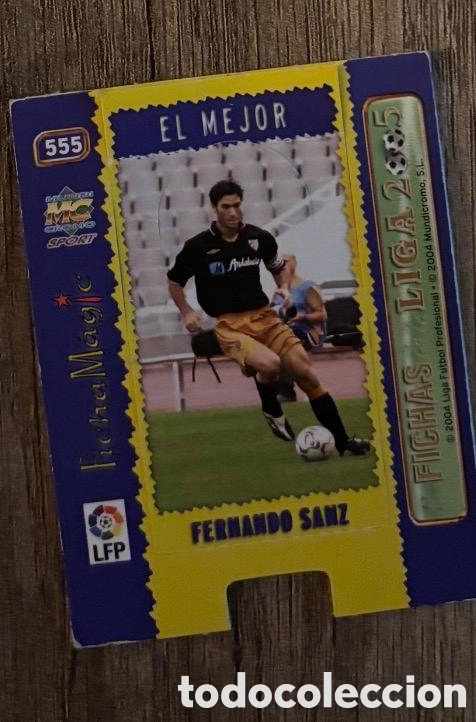 Coleccionismo cromos antiguos: 555 FERNANDO SANZ MALAGA Las Fichas de la Liga 2004-2005 Incompleto