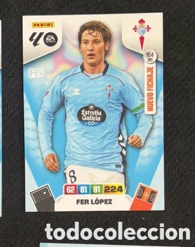 Coleccionismo cromos antiguos: 104 BIS FER LOPEZ CELTA VIGO Panini Adrenalyn XL LaLiga 2025 2026