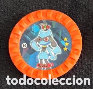 Coleccionismo cromos antiguos: 10 RIOLU Tazo ROKS POKEMON