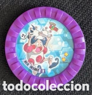 Coleccionismo cromos antiguos: 21 MR MIME Tazo ROKS POKEMON