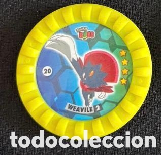 Coleccionismo cromos antiguos: 20 WEAVILE Tazo ROKS POKEMON