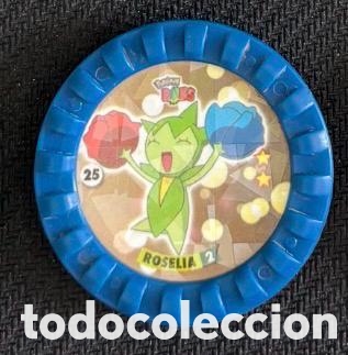 Coleccionismo cromos antiguos: 25 ROSELIA Tazo ROKS POKEMON