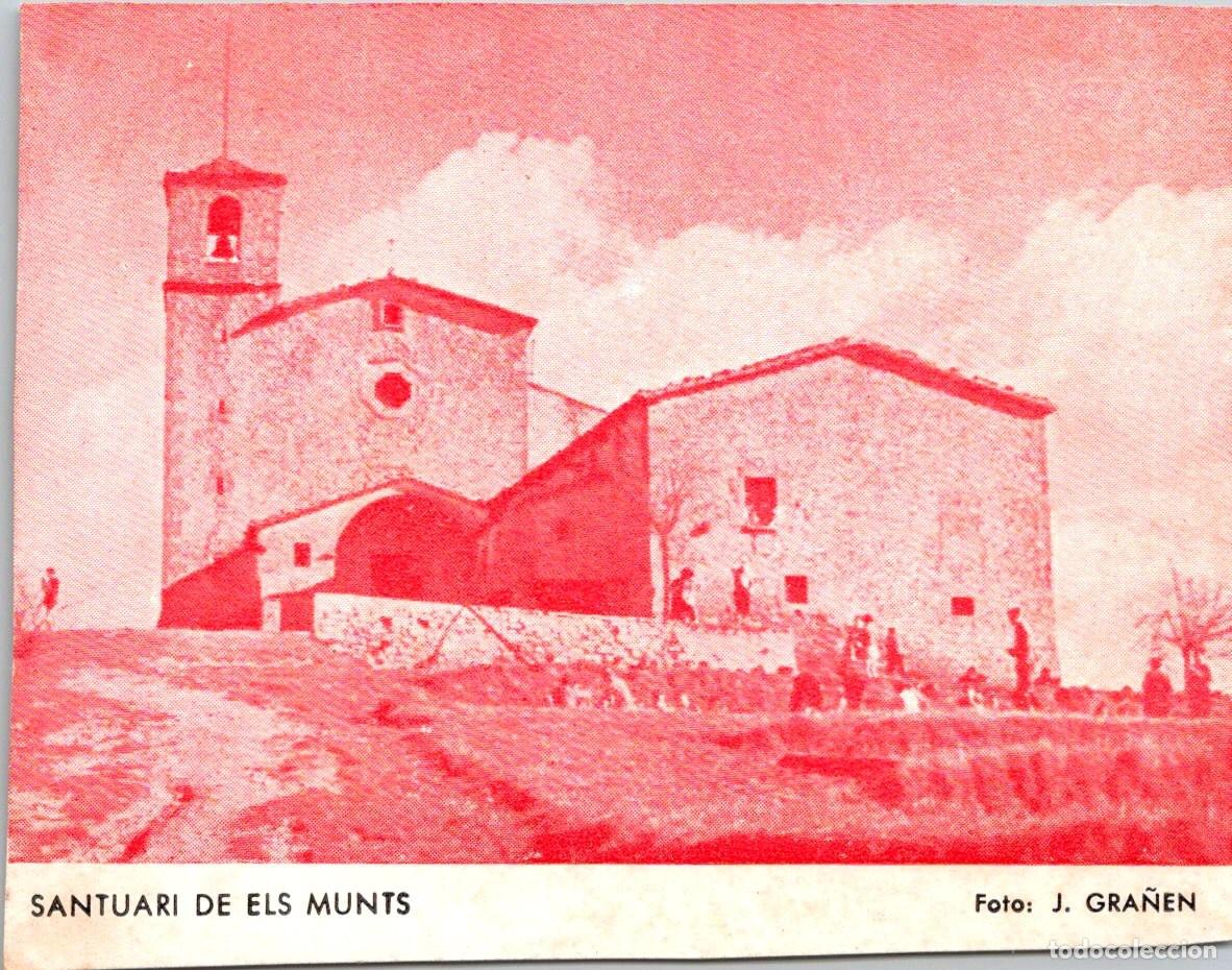 Coleccionismo cromos antiguos: Santuari de Els Munts-Uni&oacute;n Excursionista de Catalunya-D N&uacute;m 2-Monsterios-99x78mm-Prueba