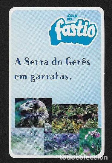 Coleccionismo cromos antiguos: CALENDARIO BOLSILLO DE PORTUGAL A&Ntilde;O 2000 BEBIDAS - AGUA FASTIO - FAUNA Y FLORA - VER FOTO REVERSO