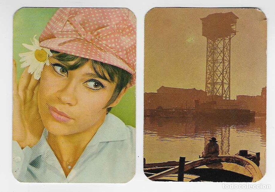 Coleccionismo cromos antiguos: 2 CALENDARIOS DE BOLSILLO A&Ntilde;O 1969 BEBIDAS - HORCHATA SIPER - JARABES SANTA FE - VER FOTO REVERSOS