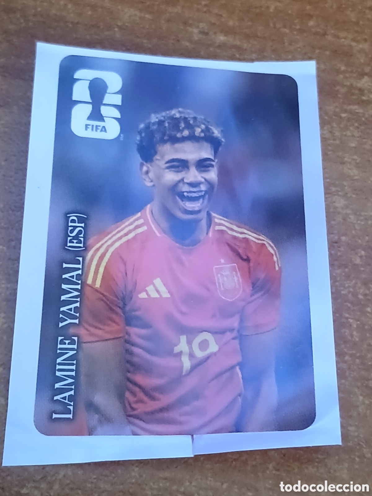 Coleccionismo cromos antiguos: Cromo/Pegatina Lamine Yamal -Mundial F&uacute;tbol Espa&ntilde;a-