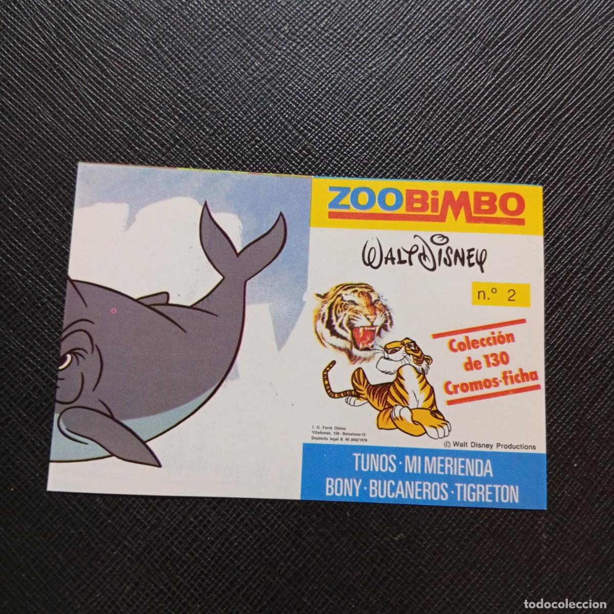 Coleccionismo cromos antiguos: ZOOBIMBO WALT DISNEY CROMO BONY TIGRETON BUCANEROS 1978 CROMO - SIN PEGAR - BALLENA 2