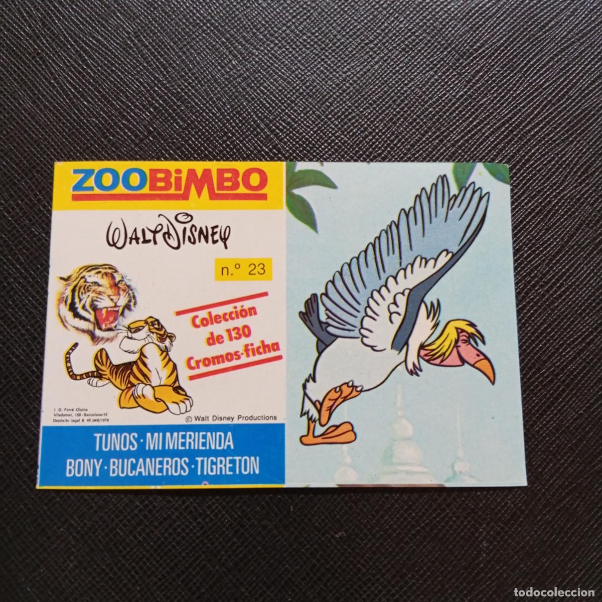 Coleccionismo cromos antiguos: ZOOBIMBO WALT DISNEY CROMO BONY TIGRETON BUCANEROS 1978 CROMO - SIN PEGAR - BUTRE NEGRO 23
