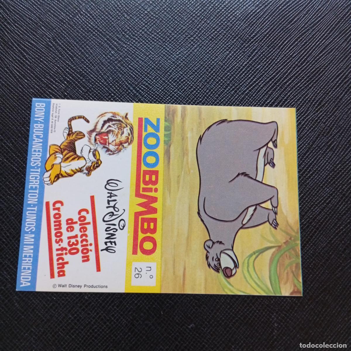 Coleccionismo cromos antiguos: ZOOBIMBO WALT DISNEY CROMO BONY TIGRETON BUCANEROS 1978 CROMO - SIN PEGAR - 26 OSO BEZUDO