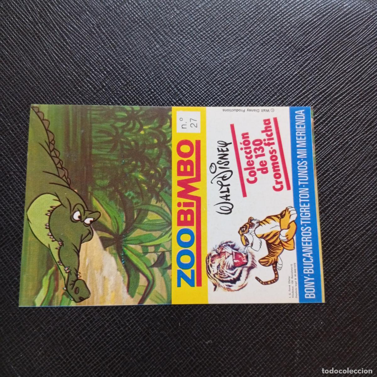 Coleccionismo cromos antiguos: ZOOBIMBO WALT DISNEY CROMO BONY TIGRETON BUCANEROS 1978 CROMO - SIN PEGAR - COCODRILO 27