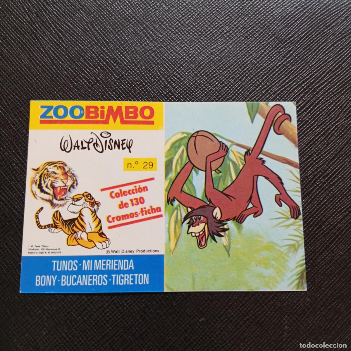 Coleccionismo cromos antiguos: ZOOBIMBO WALT DISNEY CROMO BONY TIGRETON BUCANEROS 1978 CROMO - SIN PEGAR - 29 MACACO