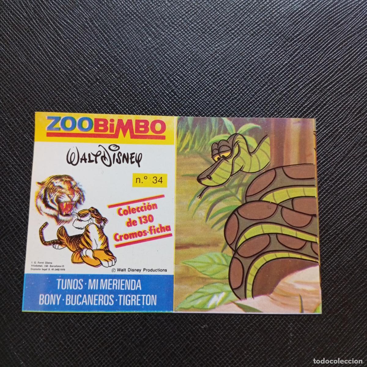 Coleccionismo cromos antiguos: ZOOBIMBO WALT DISNEY CROMO BONY TIGRETON BUCANEROS 1978 CROMO - SIN PEGAR - PITON RATICULADA 34