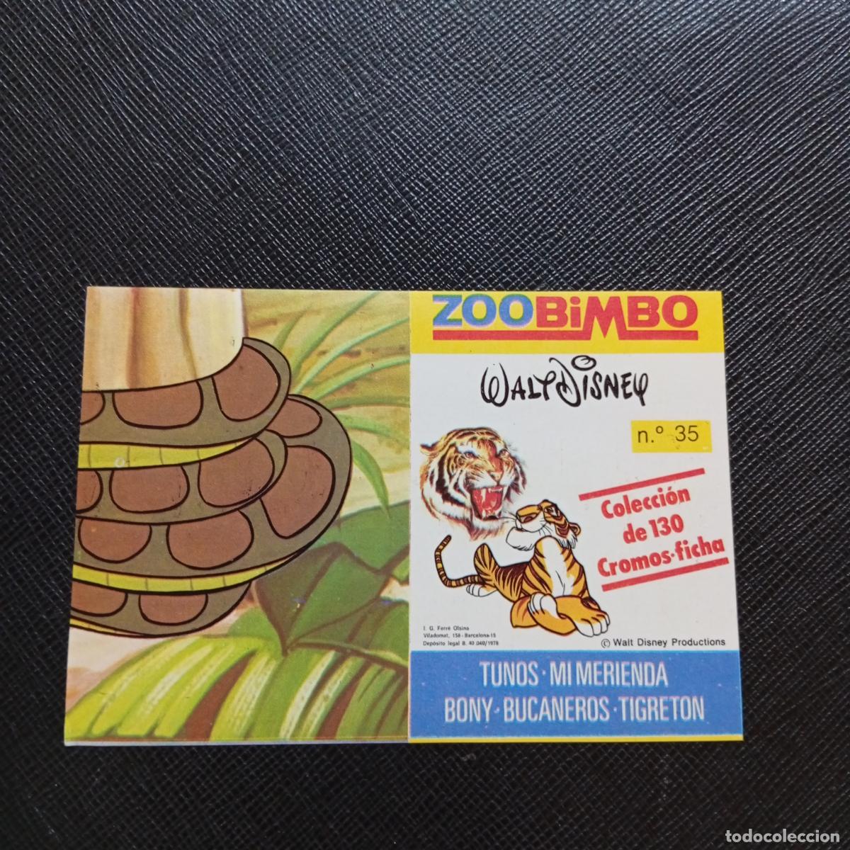 Coleccionismo cromos antiguos: ZOOBIMBO WALT DISNEY CROMO BONY TIGRETON BUCANEROS 1978 CROMO - SIN PEGAR - 35 PITON RATICULADA