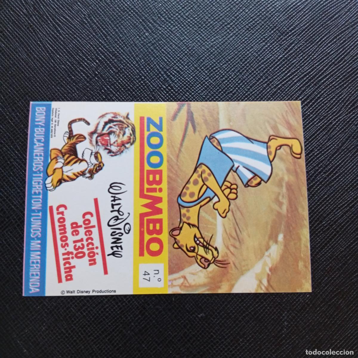 Coleccionismo cromos antiguos: ZOOBIMBO WALT DISNEY CROMO BONY TIGRETON BUCANEROS 1978 CROMO - SIN PEGAR - 47 GUEPARDO