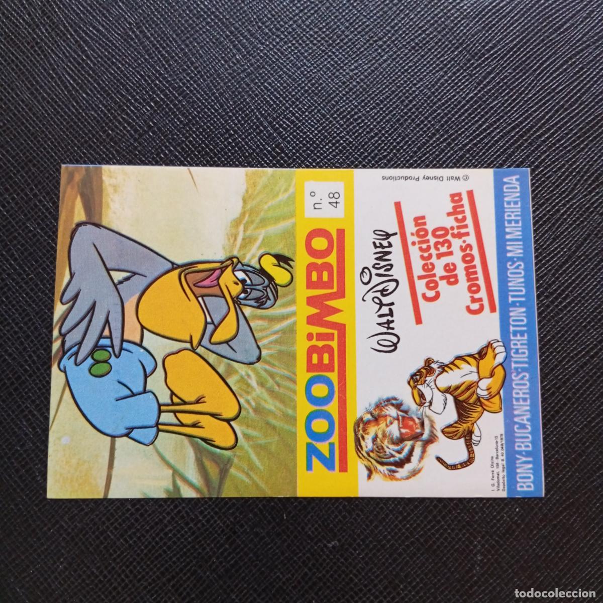 Coleccionismo cromos antiguos: ZOOBIMBO WALT DISNEY CROMO BONY TIGRETON BUCANEROS 1978 CROMO - SIN PEGAR - PELIKANO 48