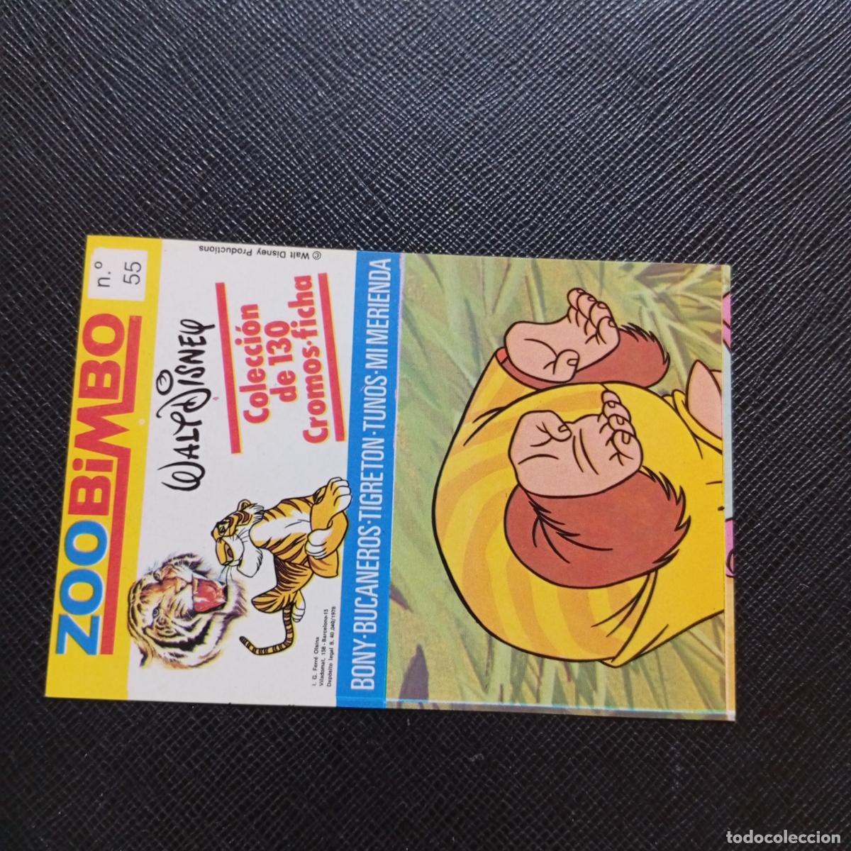 Coleccionismo cromos antiguos: ZOOBIMBO WALT DISNEY CROMO BONY TIGRETON BUCANEROS 1978 CROMO - SIN PEGAR - GORILA 55