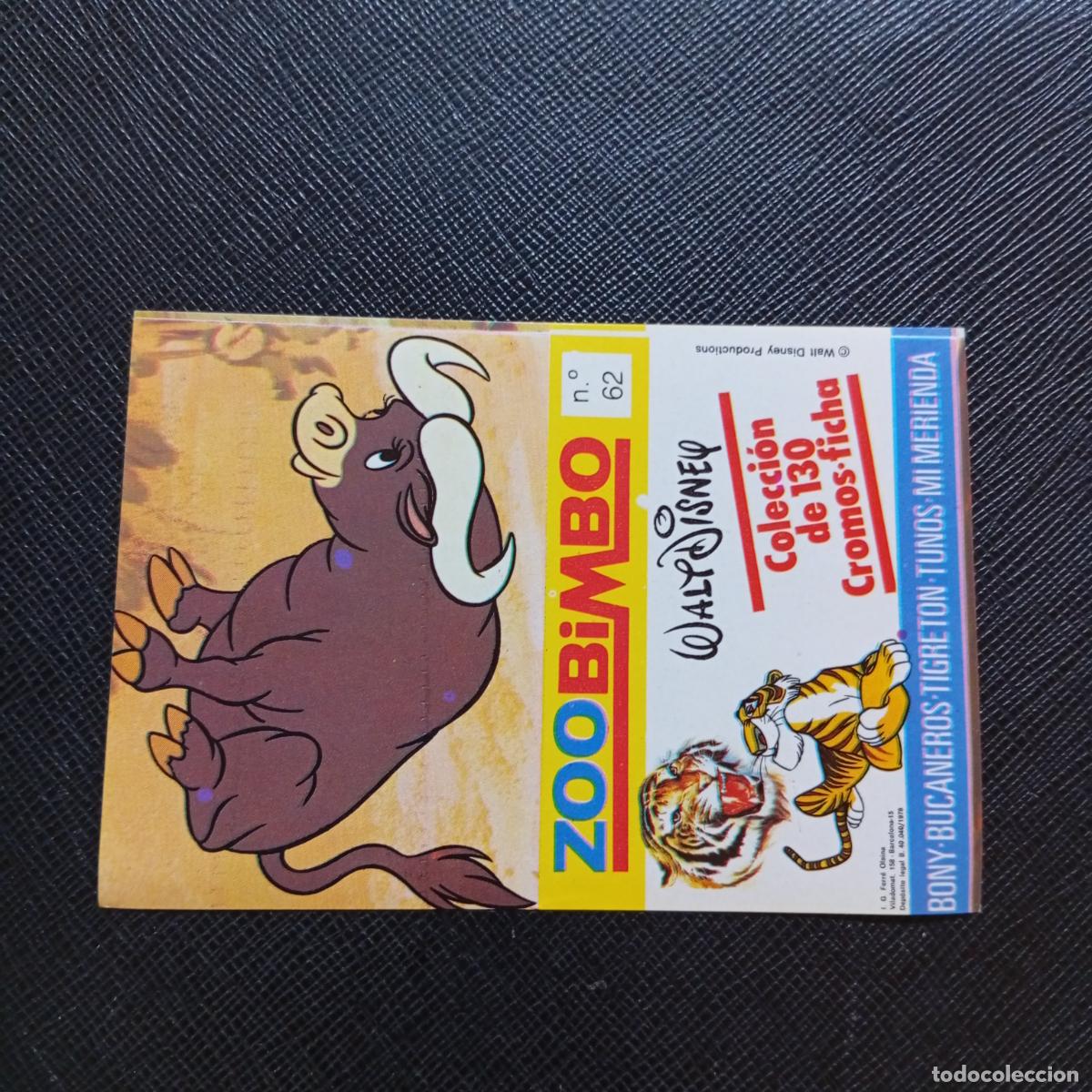 Coleccionismo cromos antiguos: ZOOBIMBO WALT DISNEY CROMO BONY TIGRETON BUCANEROS 1978 CROMO - SIN PEGAR - BUFALO 62