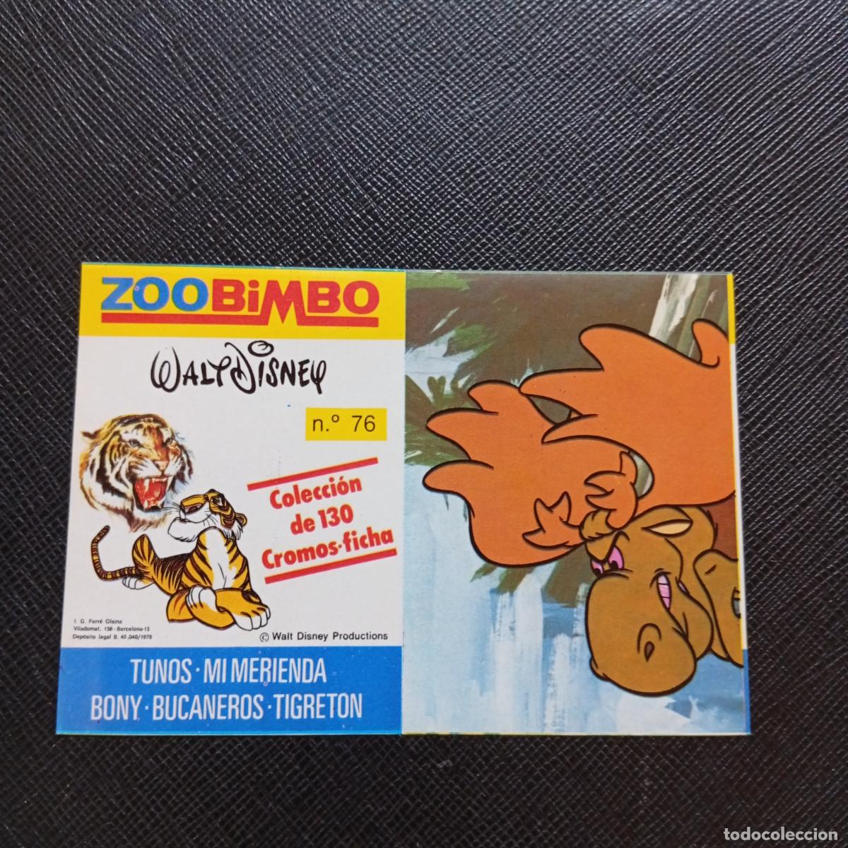 Coleccionismo cromos antiguos: ZOOBIMBO WALT DISNEY CROMO BONY TIGRETON BUCANEROS 1978 CROMO - SIN PEGAR - 76 ALCE