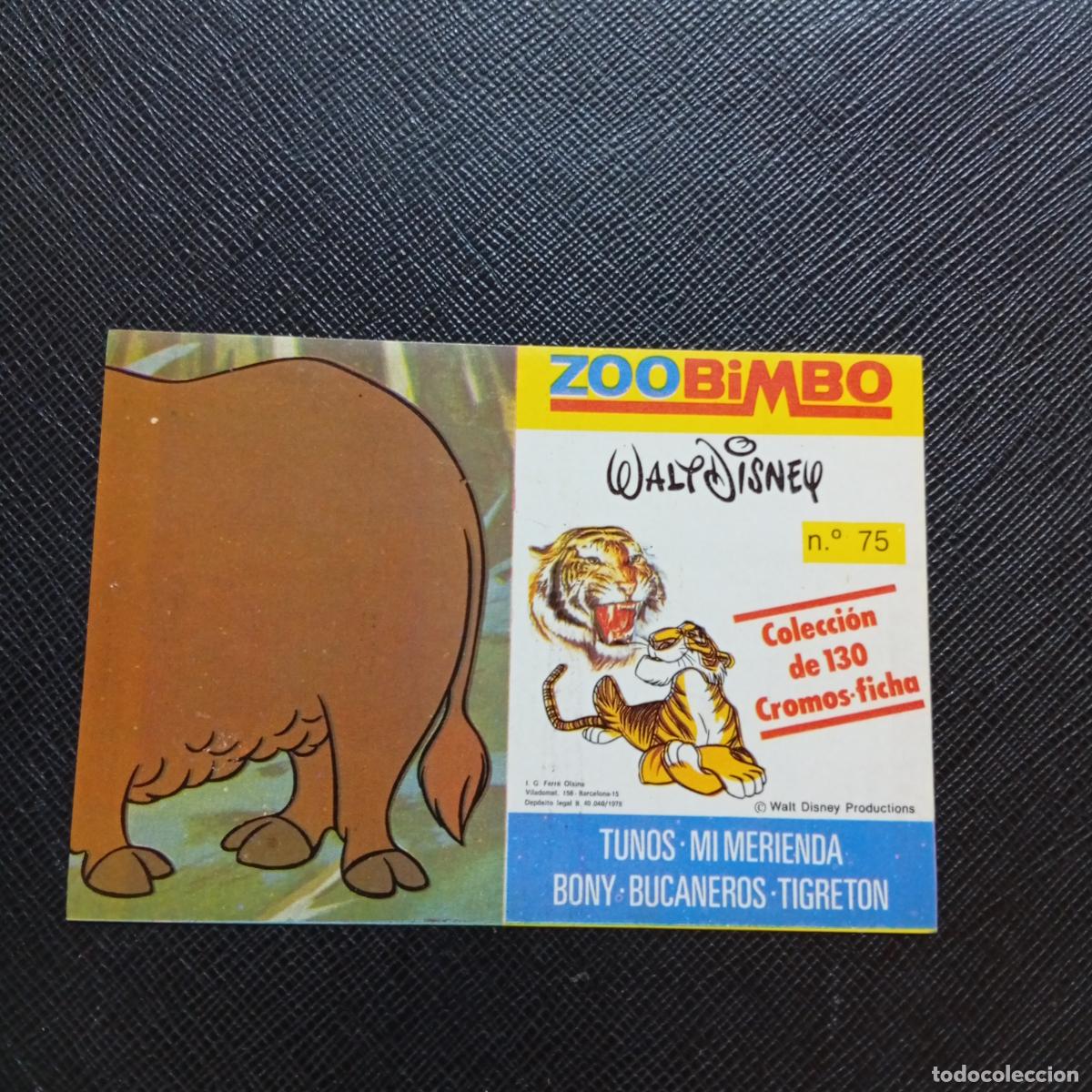 Sammeln alte Sammelbilder: ZOOBIMBO WALT DISNEY CROMO BONY TIGRETON BUCANEROS 1978 CROMO - SIN PEGAR - BISONTE 75