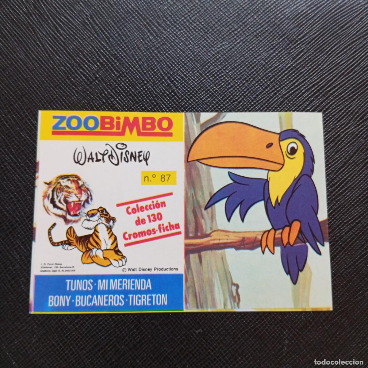 Sammeln alte Sammelbilder: ZOOBIMBO WALT DISNEY CROMO BONY TIGRETON BUCANEROS 1978 CROMO - SIN PEGAR - TUCAN 87