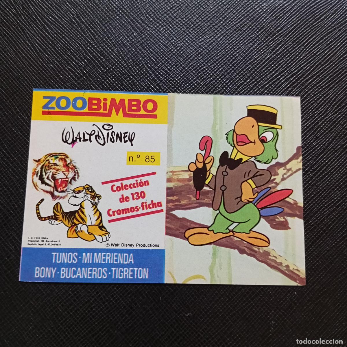 Sammeln alte Sammelbilder: ZOOBIMBO WALT DISNEY CROMO BONY TIGRETON BUCANEROS 1978 CROMO - SIN PEGAR - LORO 85