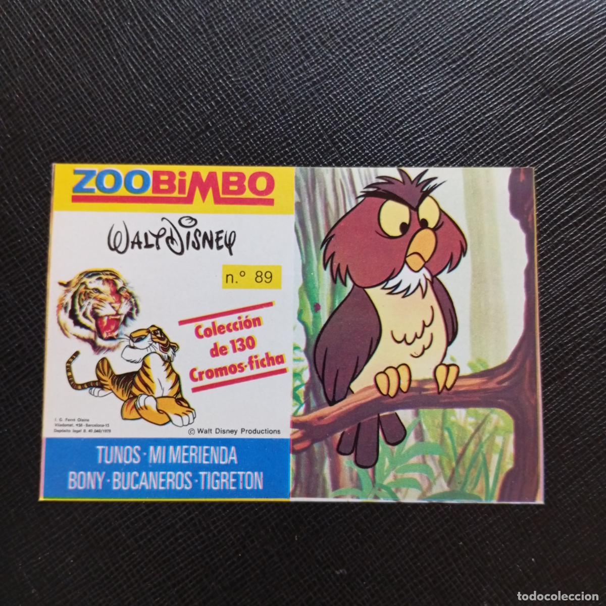 Sammeln alte Sammelbilder: ZOOBIMBO WALT DISNEY CROMO BONY TIGRETON BUCANEROS 1978 CROMO - SIN PEGAR - BUHO REAL 89