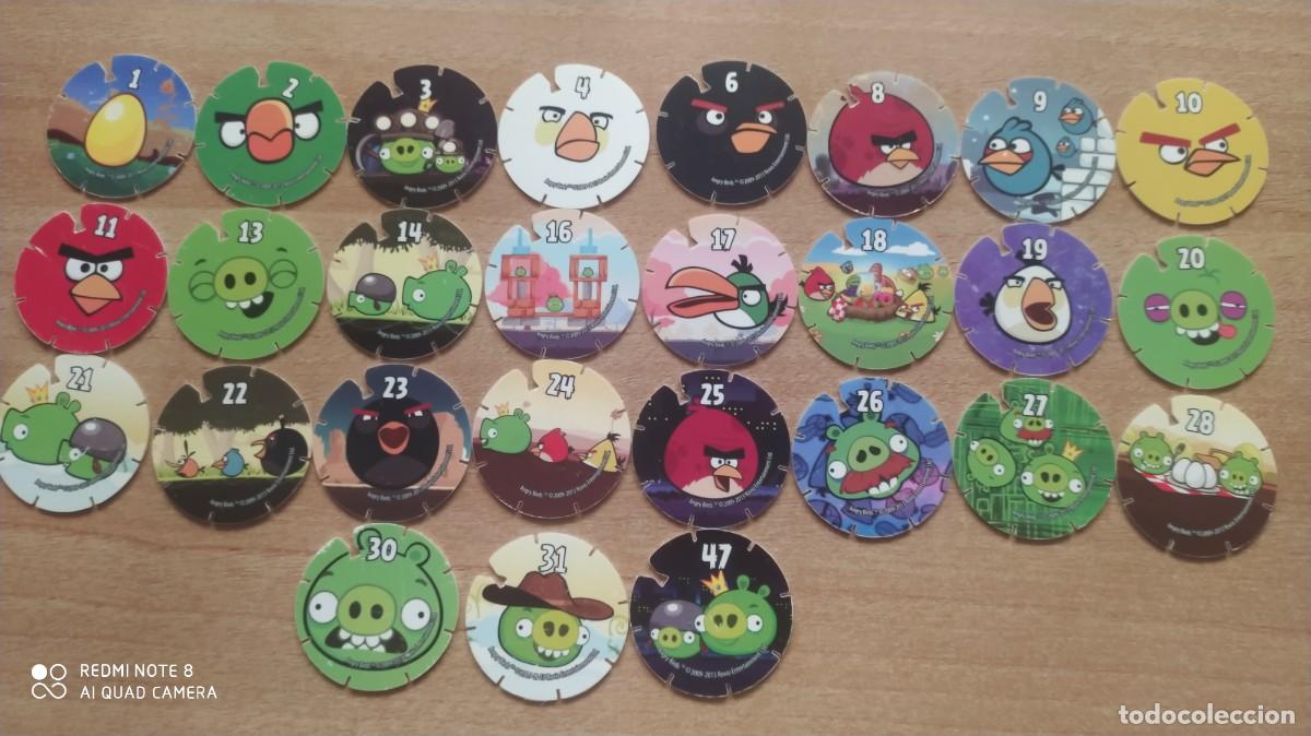 Coleccionismo cromos antiguos: TAZOS ANGRY BIRDS LOTE DIFERENTES , F