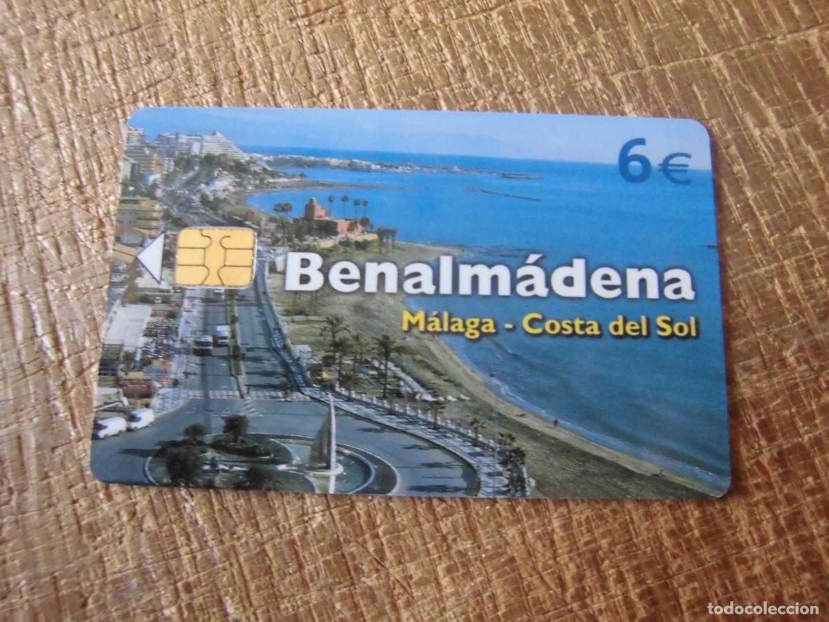 Coleccionismo cromos antiguos: TARJETA TELEF&Oacute;NICA BENALM&Aacute;DENA M&Aacute;LAGA COSTA DEL SOL 6 EUROS