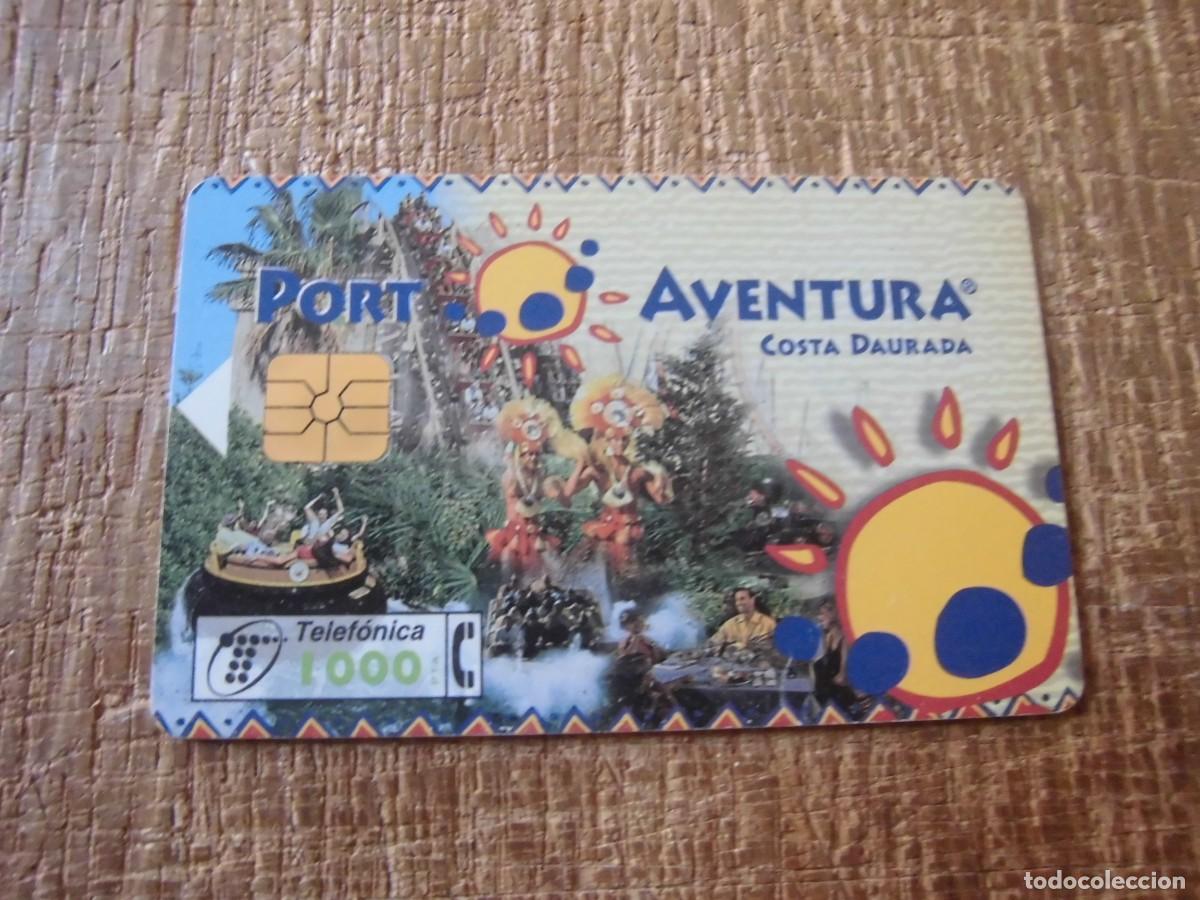 Coleccionismo cromos antiguos: TARJETA TELEF&Oacute;NICA PORT AVENTURA COSTA DAURADA 1000 PESETAS