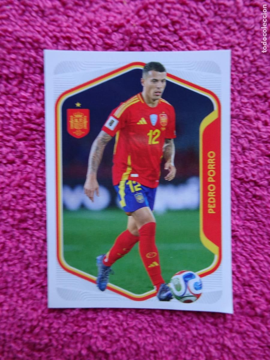 Coleccionismo cromos antiguos: espa&ntilde;a 2026 14 pedro porro selecci&oacute;n espa&ntilde;ola panini carrefour family