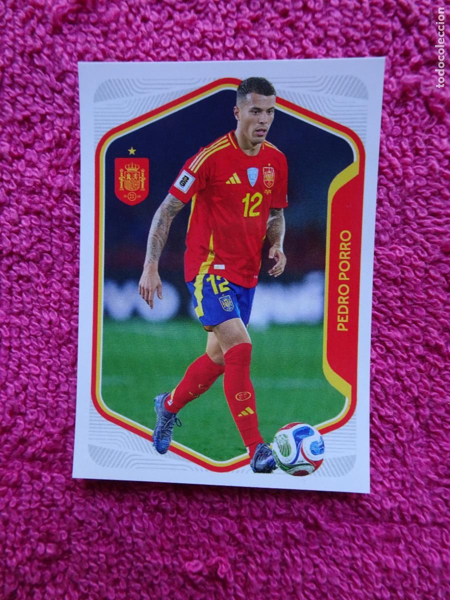 Coleccionismo cromos antiguos: espa&ntilde;a 2026 14 pedro porro selecci&oacute;n espa&ntilde;ola panini carrefour family