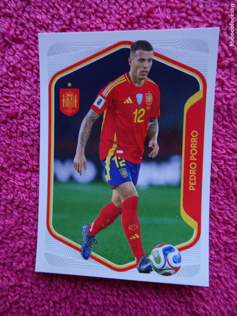 Coleccionismo cromos antiguos: espa&ntilde;a 2026 14 pedro porro selecci&oacute;n espa&ntilde;ola panini carrefour family