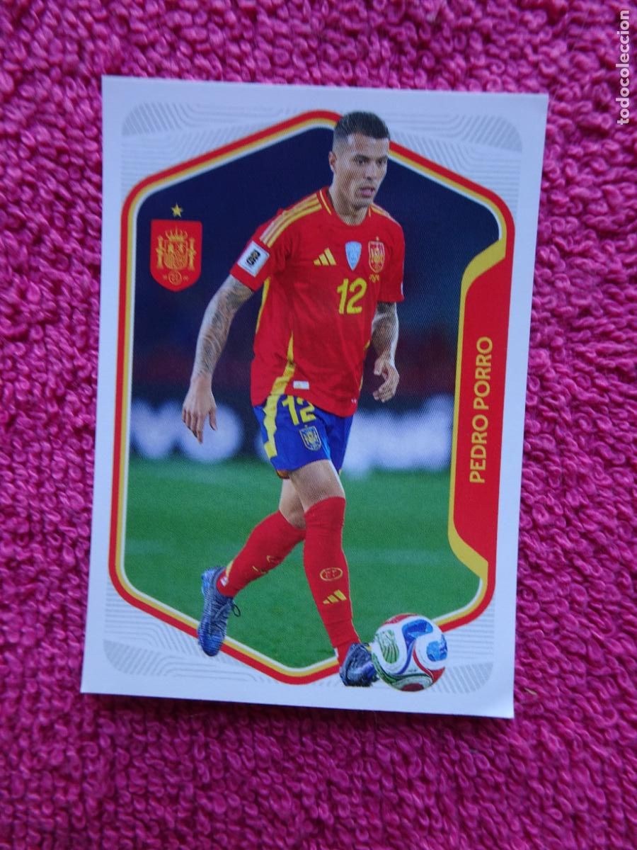 Coleccionismo cromos antiguos: espa&ntilde;a 2026 14 pedro porro selecci&oacute;n espa&ntilde;ola panini carrefour family