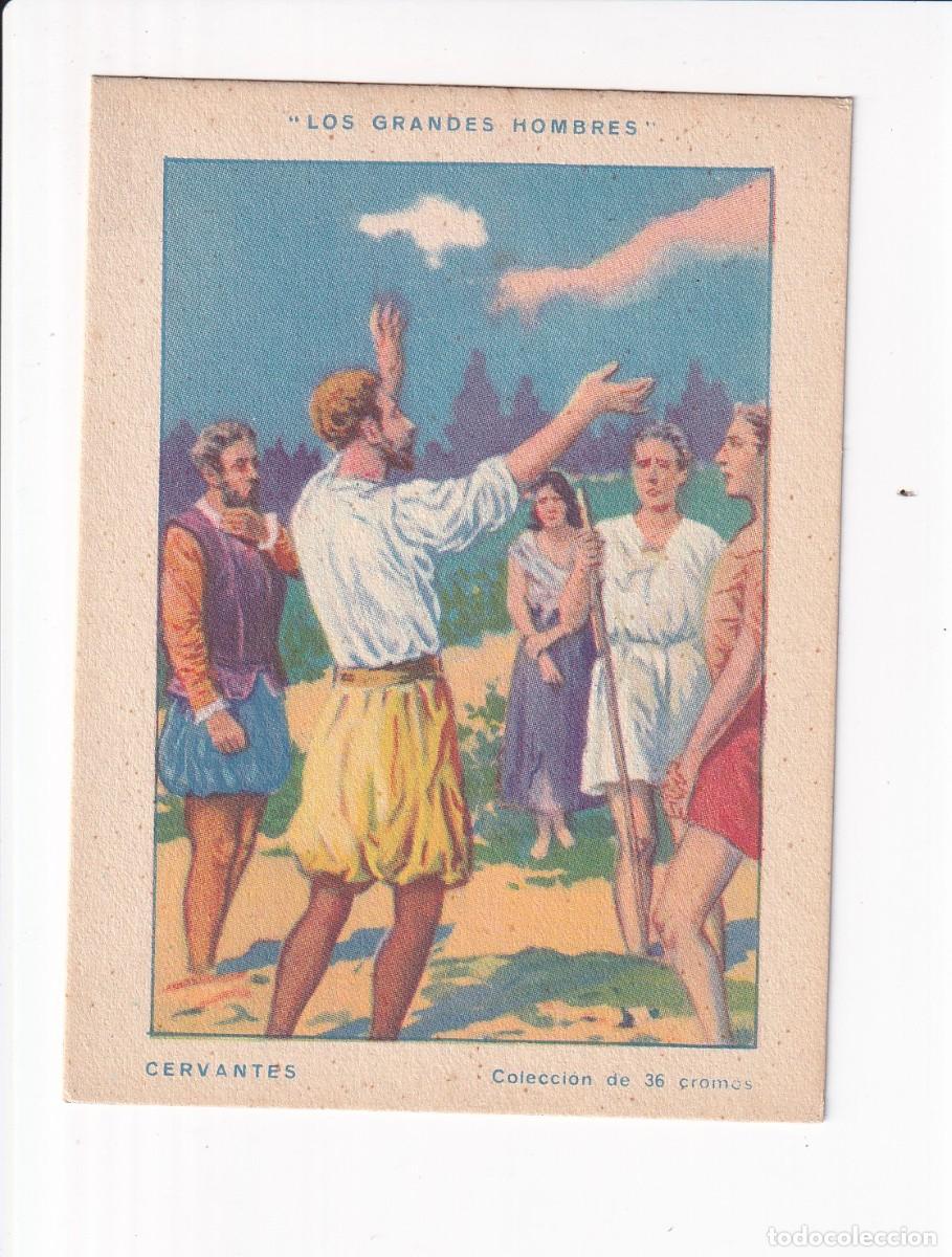 Coleccionismo cromos antiguos: LOS GRANDES HOMBRES : CERVANTES , NUMERO 15