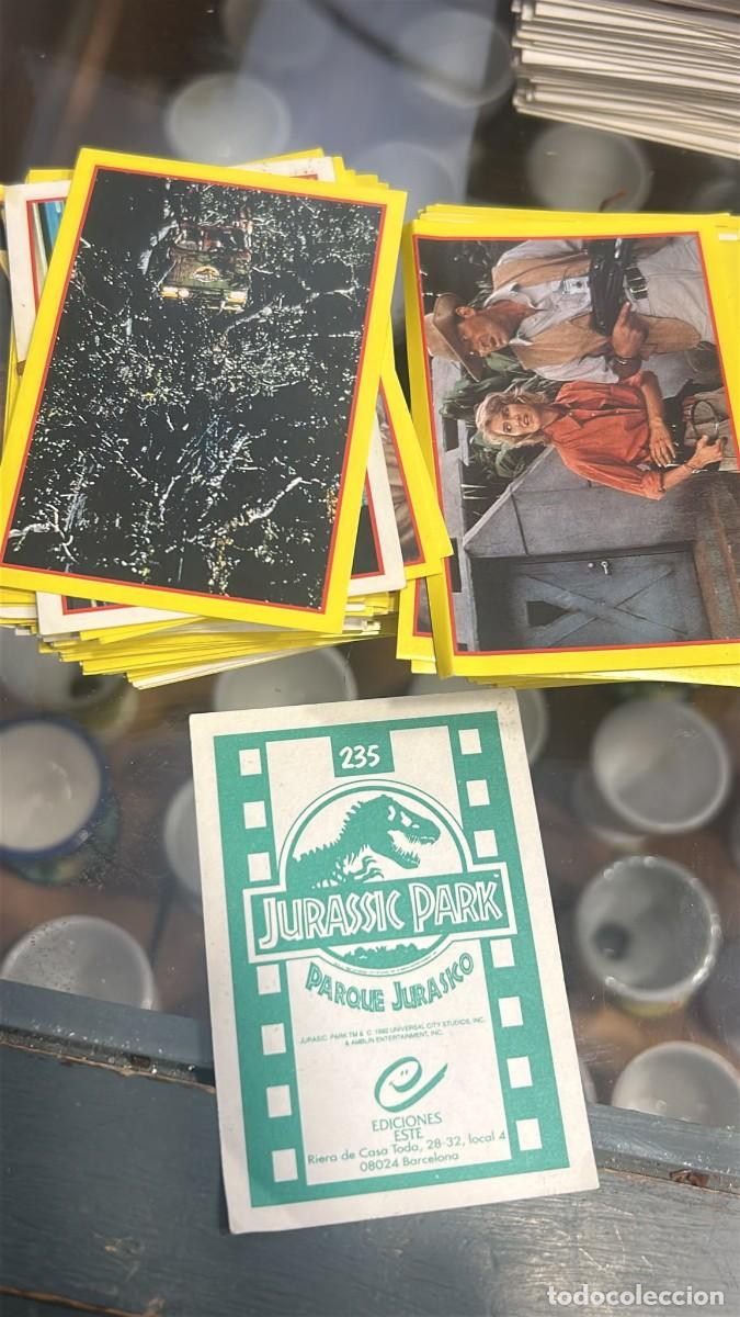 Coleccionismo cromos antiguos: CROMOS JURASSIC PARK - PARQUE JURASICO LOTE 270 CROMOS NUNCA PEGADOS EDICIONES ESTE