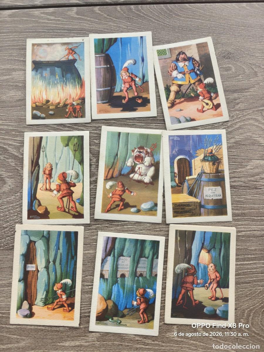 Coleccionismo cromos antiguos: CROMOS CHOCOLATES AMATLLER COLECCI&Oacute;N EL PELO DEL DIABLE 10 CROMOS