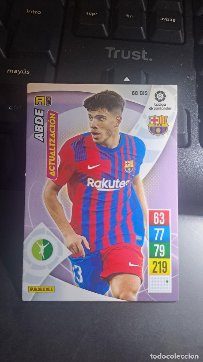 Coleccionismo cromos antiguos: ADRENALYN XL ABDE 68 BIS ACTUALIZACION BARCELONA CROMO LIGA 2021 2022 21 22 PANINI