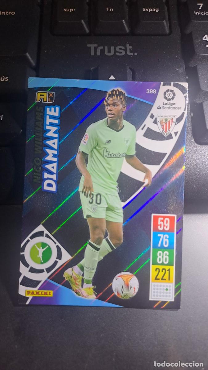 Coleccionismo cromos antiguos: ADRENALYN XL NICO WILLIAMS 398 DIAMANTE 398 ATHLETIC CLUB DE BILBAO LIGA 2021 2022 21 22 PANINI