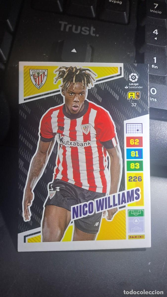 Coleccionismo cromos antiguos: ADRENALYN XL NICO WILLIAMS 32 ATHLETIC CLUB DE BILBAO CROMO LIGA 2022 2023 22 23 PANINI