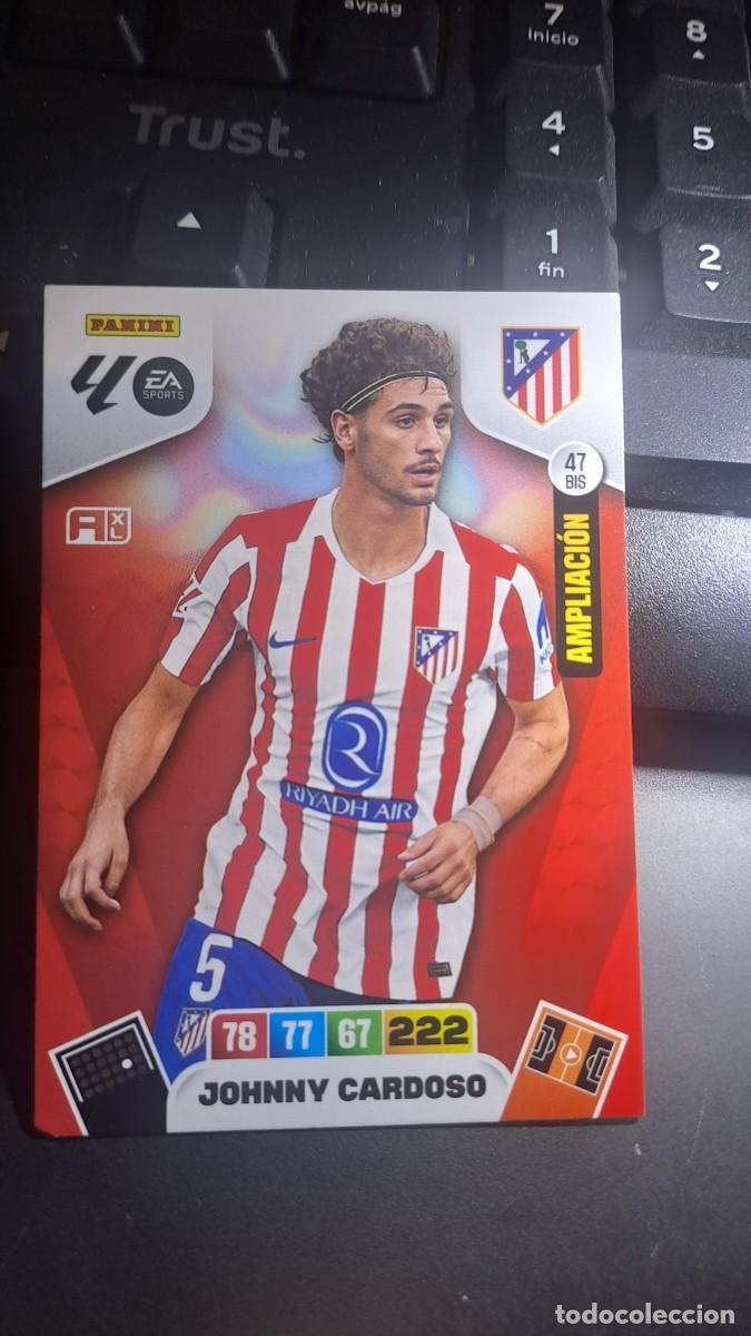 Coleccionismo cromos antiguos: ADRENALYN XL JOHNNY CARDOSO 47 BIS AMPLIACION ATLETICO DE MADRID CROMO LIGA 2025 2026 25 26 PANINI
