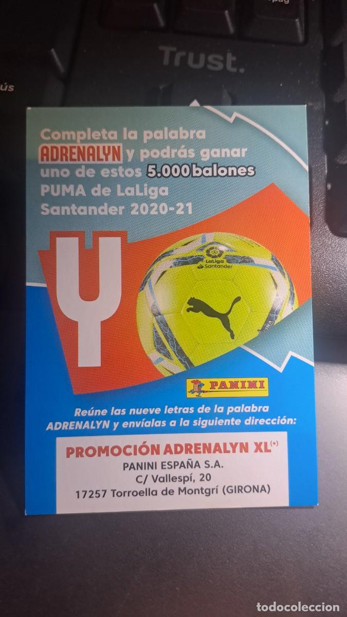 Coleccionismo cromos antiguos: ADRENALYN XL LETRA Y PROMOCION BALON PUMA CROMO LIGA 2020 2021 20 21 PANINI
