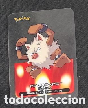 Coleccionismo cromos antiguos: Carta Lamincards lamin card Pokemon PRIMEAPE